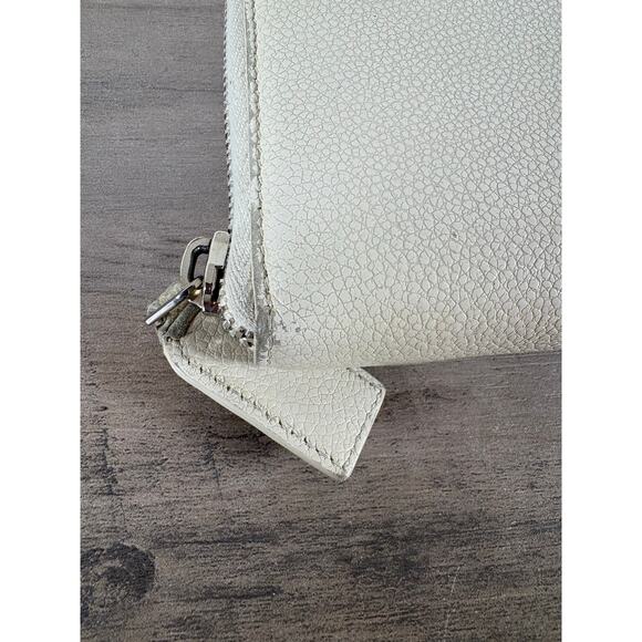 Saint Laurent- YSL- White Pebbled Leather Wallet- Excellent Condition Need Clean - Picture 7 of 8